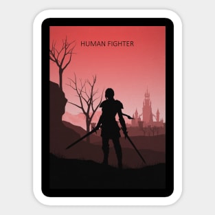 Human Fighter Sticker